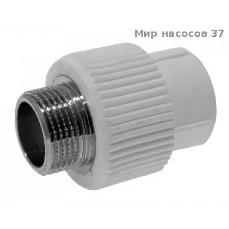 Муфта комбинированная НР 63х2 пп бел