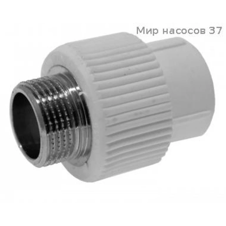 Муфта комбинированная НР 50х1 1/2 пп бел