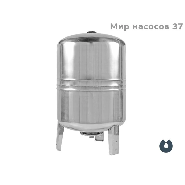 Гидроаккумулятор 80л нерж вертикальный Unipump