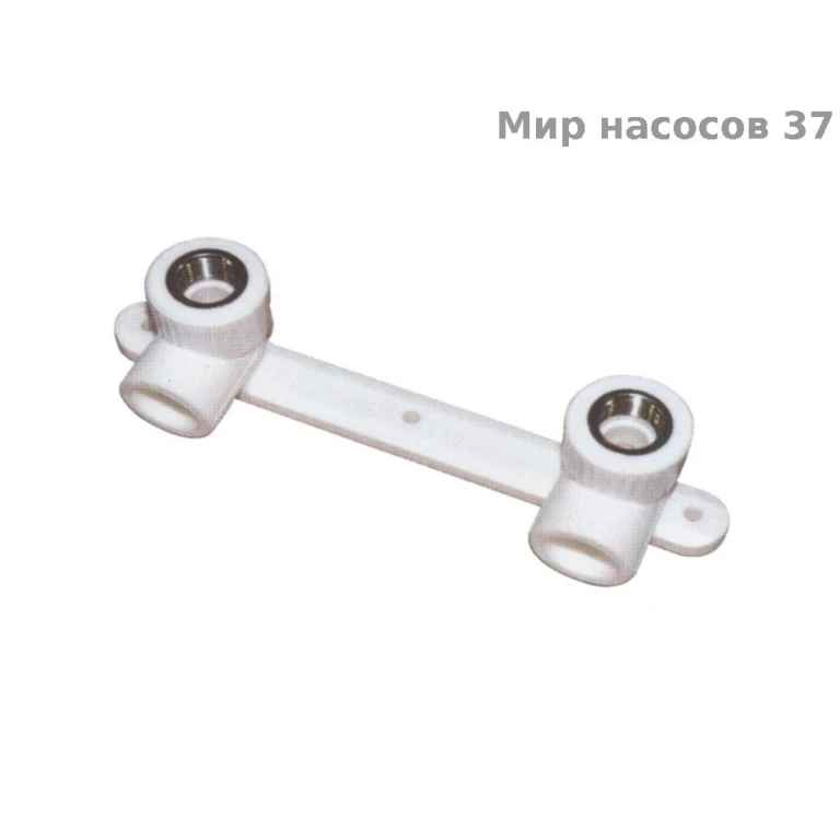 Настенное крепление под смеситель 20х1/2 пп бел