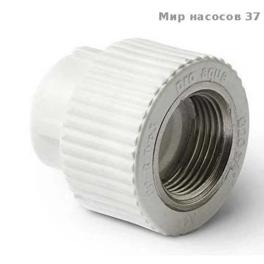 Муфта комбинированная BP 25x3/4 пп бел