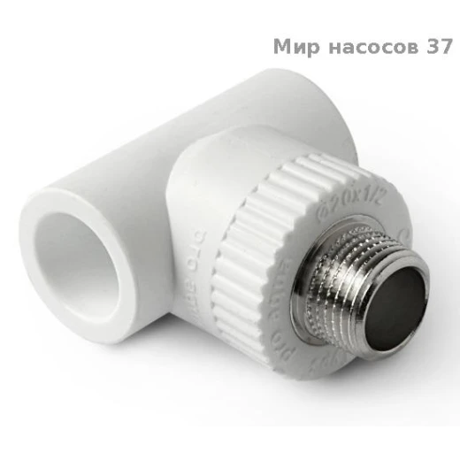 Тройник комбинированный НР 32x1 пп бел.